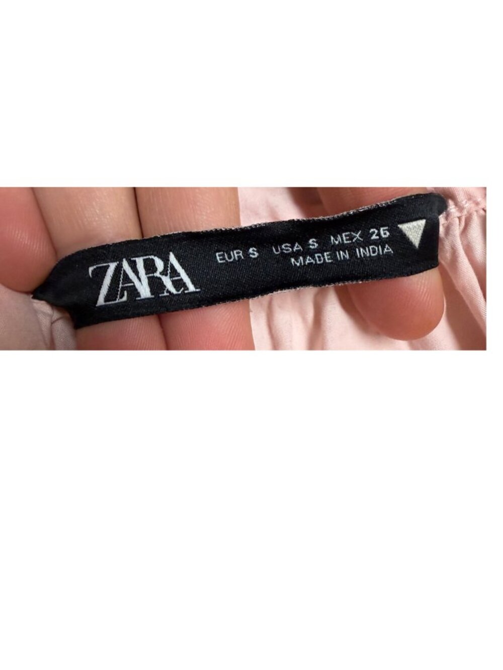 ZARA Limited Edition Embroidered Pink and Red Cotton Swing Dress Size Small - Picture 6 of 6